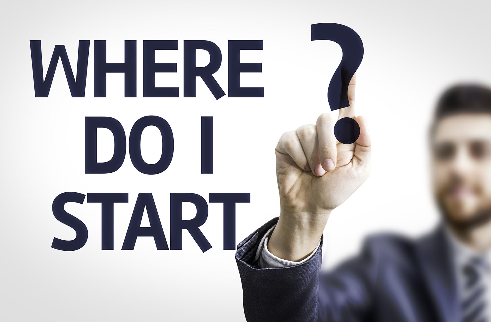 Business,Man,Pointing,To,Transparent,Board,With,Text:,Where,Do