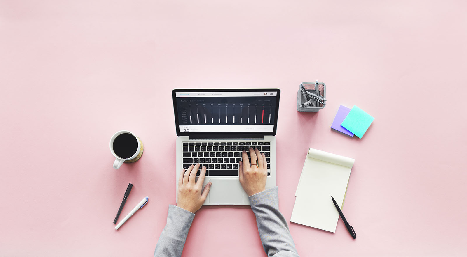 Computer,Laptop,Research,Working,Desk,Concept